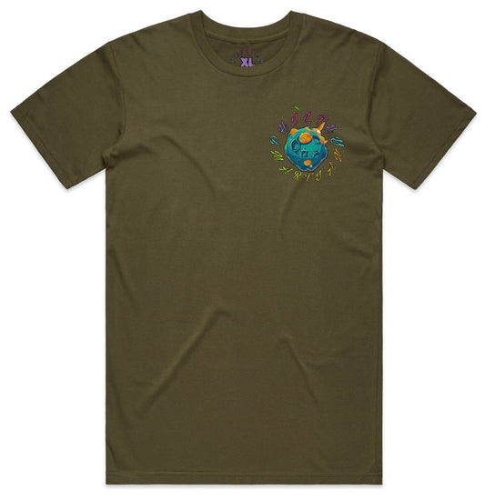 Philthy Martian “ The Ca$h Craft “ DTG Olive Green T-Shirt